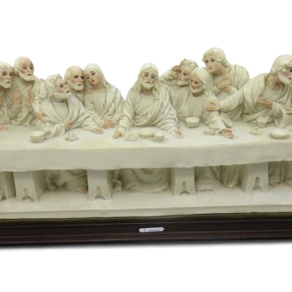 GIUSEPPE ARMANI Last Supper Sculpture Florence Italy 1983 Italy Vintage 23" Rare - Picture 2 of 14